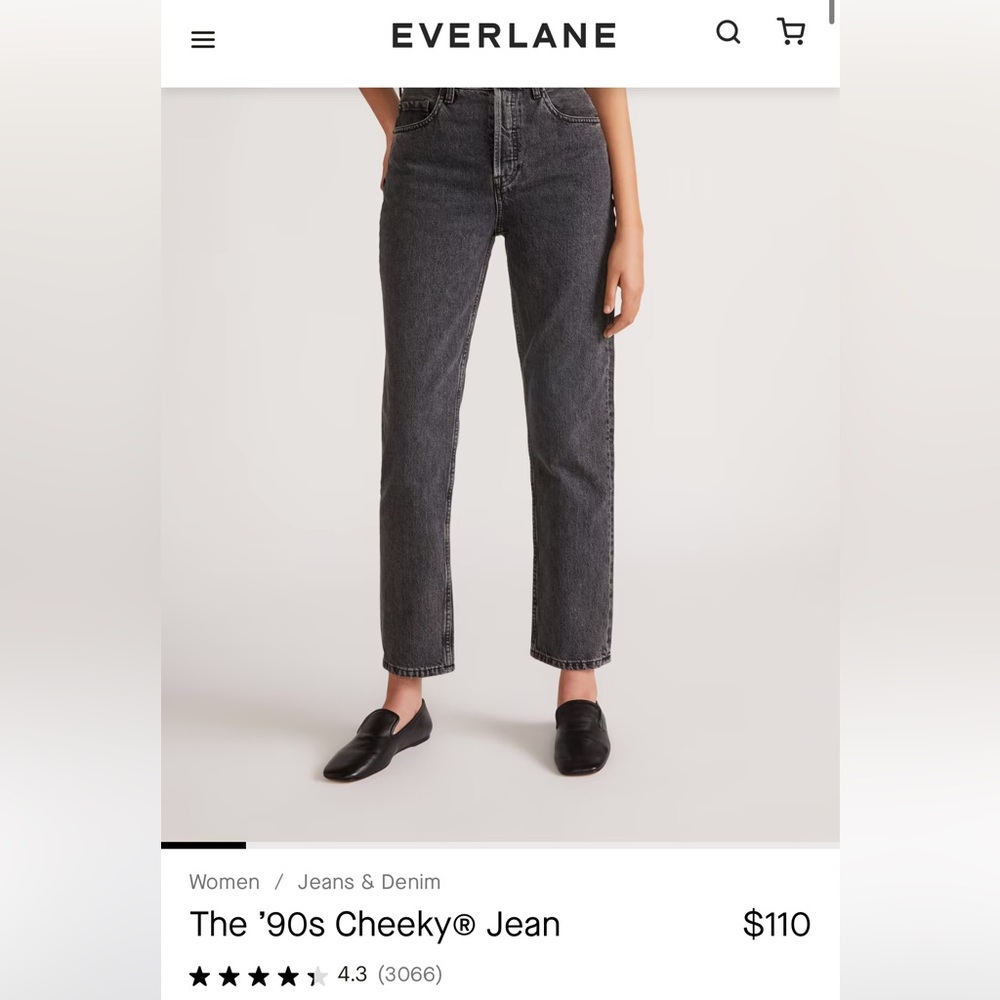Everlane NWT The ’90s Cheeky® Jean